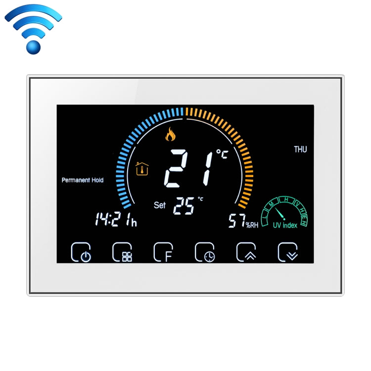 BHT-8000-GCLW 控制鍋爐採暖 節能環保智能家居WiFi溫控器負顯液晶显示屏 帶WiFi