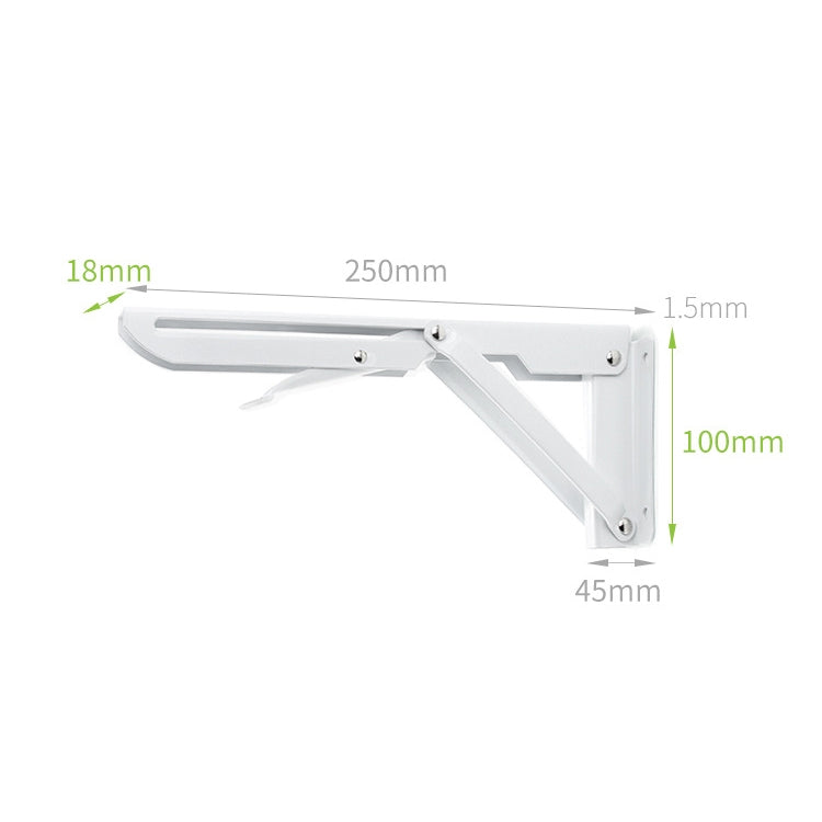 10寸 壁掛可摺疊K型餐桌用活動邊置物收納支架
