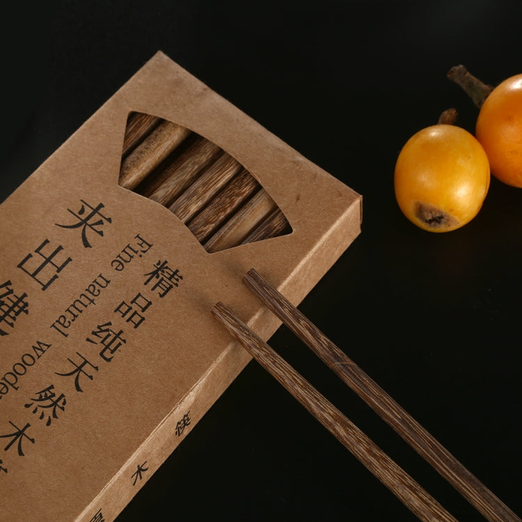 10雙 天然雞翅木防滑筷子