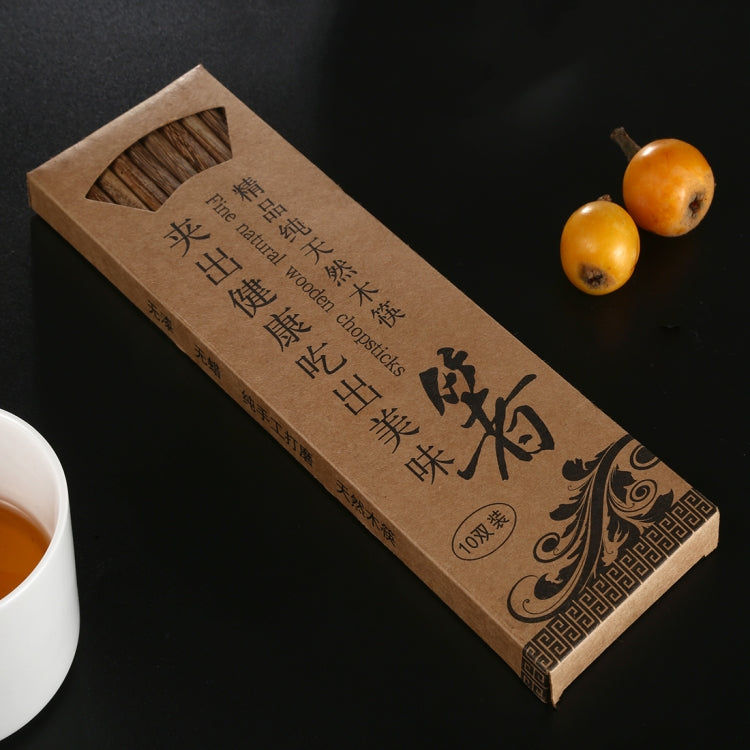 10雙 天然雞翅木防滑筷子