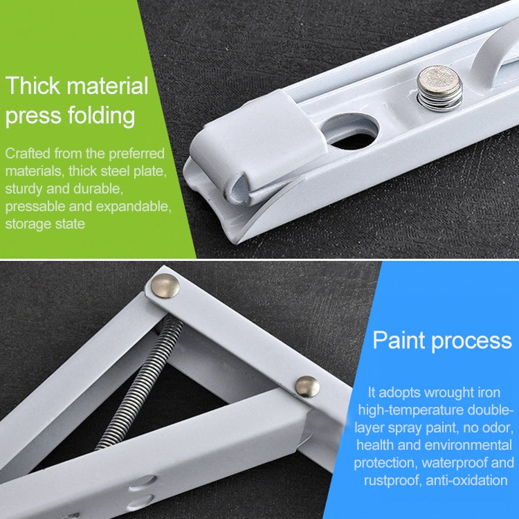 10寸 壁掛可摺疊餐桌用活動邊置物收納彈簧支架