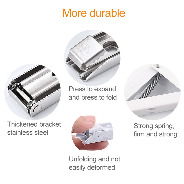 14寸 壁掛可摺疊餐桌用活動邊置物收納彈簧支架