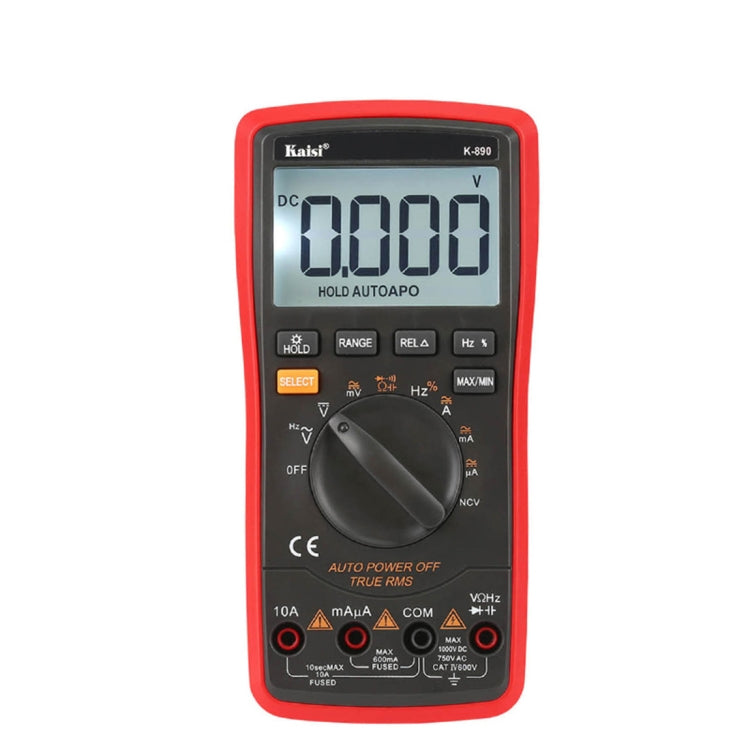 Kaisi K-890 專業液晶数字萬用表電動手持式数字萬用表測試儀