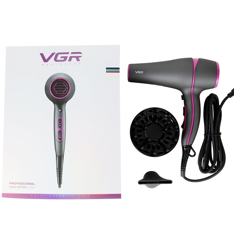 VGR V-402 2200W 家用負離子吹風機帶6檔調節, 插頭類型: 歐規