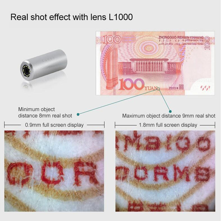 超眼 L1000 1000倍 电子顯微鏡鏡頭配件 適用於HCB0990