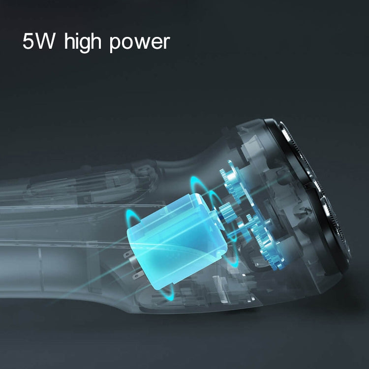 Original Xiaomi ENCHEN Water Proof Triple Rotary Double Ring Blade Shaving Head Electric Rechargeable Shaver For Men