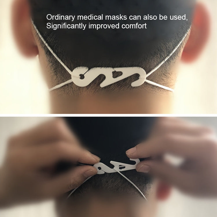 10 PCS Extension Adjustable Anti-Slip S Hook Ear Loops Retainer for Face Mask