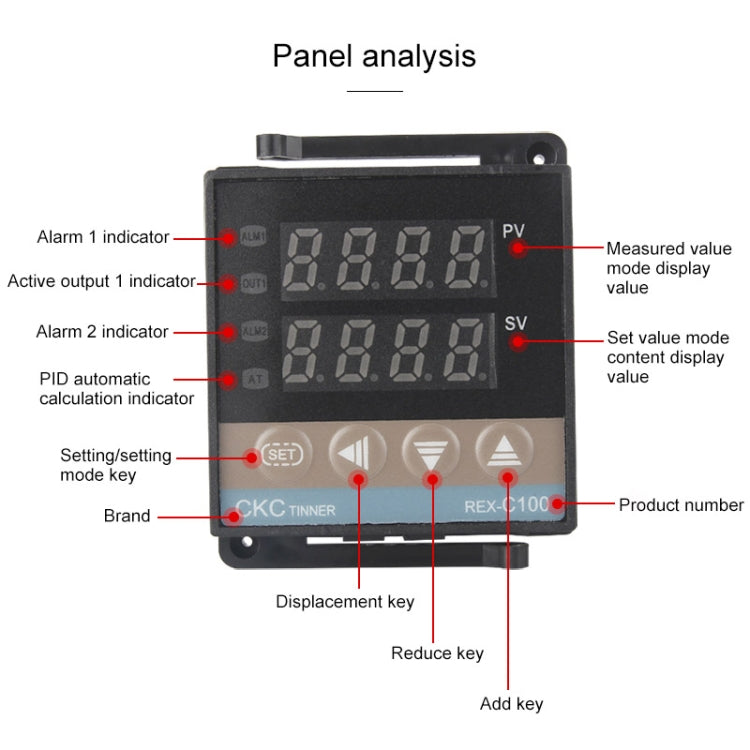 REX-C100溫控器＋熱電偶＋SSR-25 DA固態繼電器智能溫控套裝