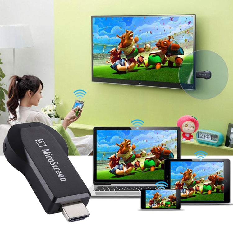 MiraScreen 無線同屏器 帶2合1USB線