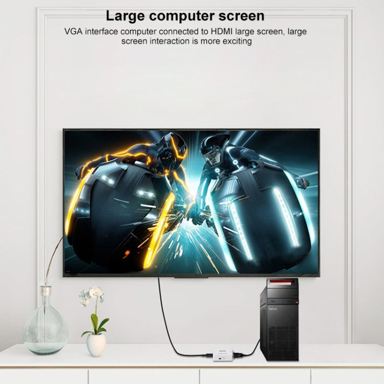 HOWEI HW-2107 VGA to HDMI轉換適配器 ABS塑料殼