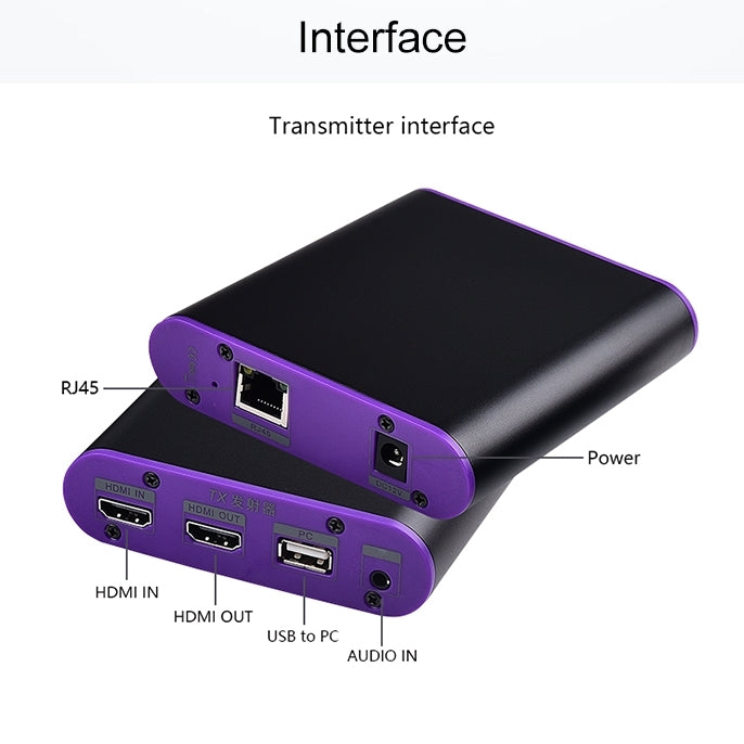 CAT872-KVM HDMI延長器網線延長器 帶USB口帶KVM功能 傳輸距離:200米