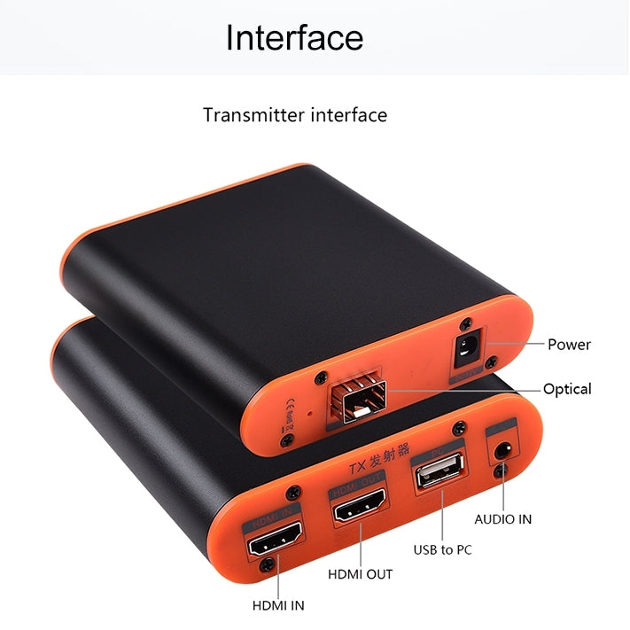 OPT882-KVM HDMI延長器光纖延長器 帶USB口帶KVM功能 傳輸距離:20千米