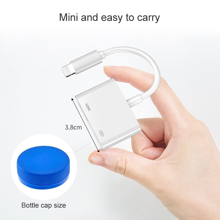 8 Pin 轉 HDMI 高清電視投影儀音頻轉換線 適用於iPhone