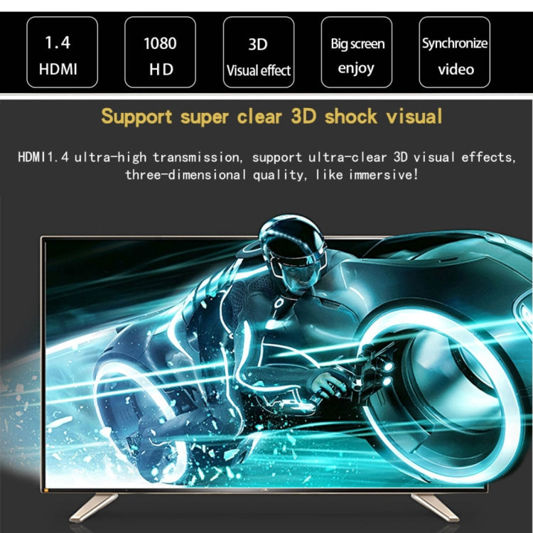 0411  3米藍黑頭 HDMI 1.4版本公對公視頻連接線