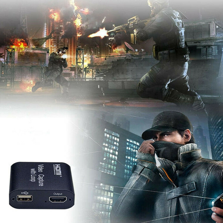 USB2.0轉HDMI帶環出4K高清採集卡