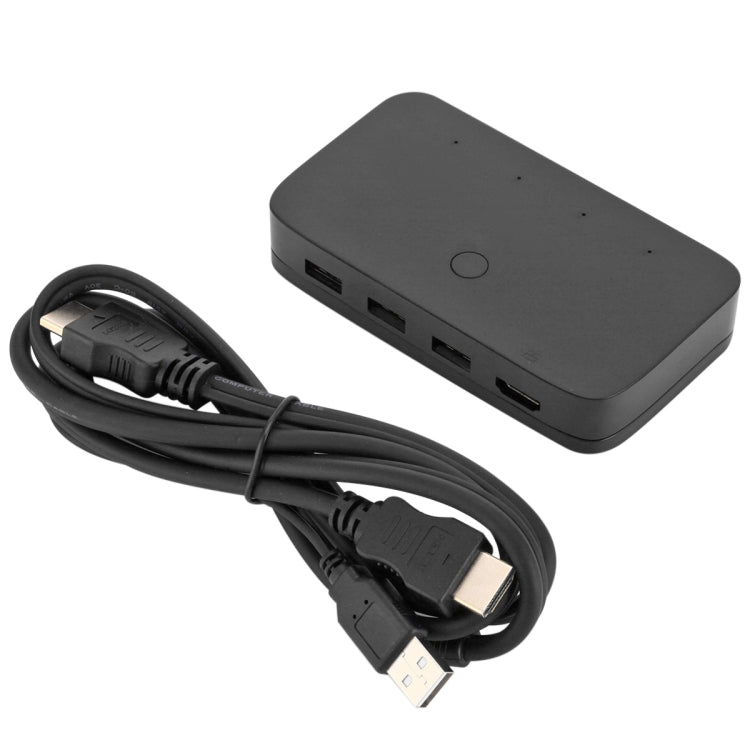 4Kx2K KVM HDMI USB四進一出切換器