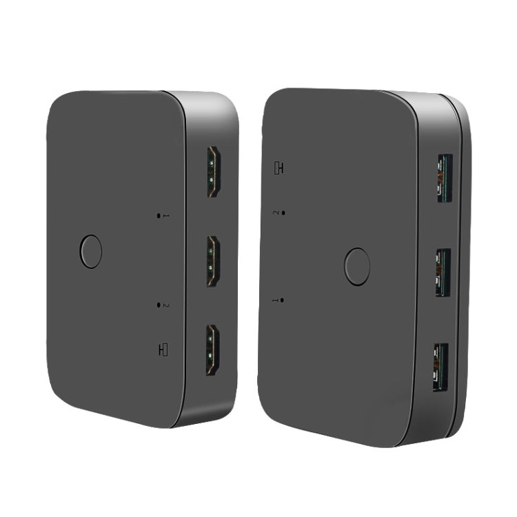 4Kx2K KVM HDMI USB二進一出切換器