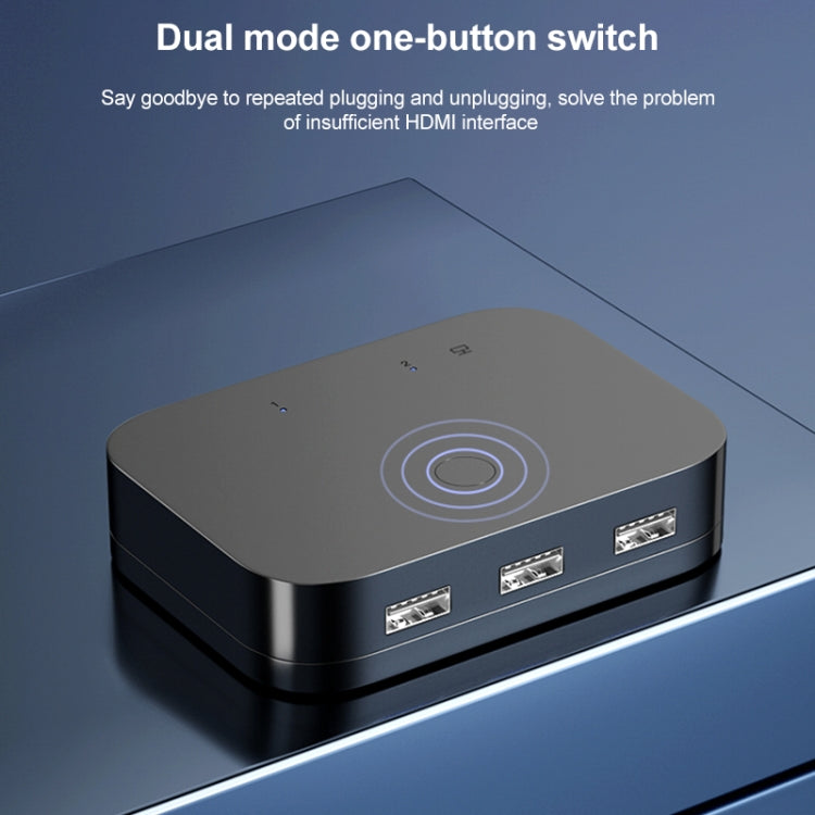 4Kx2K KVM HDMI USB二進一出切換器