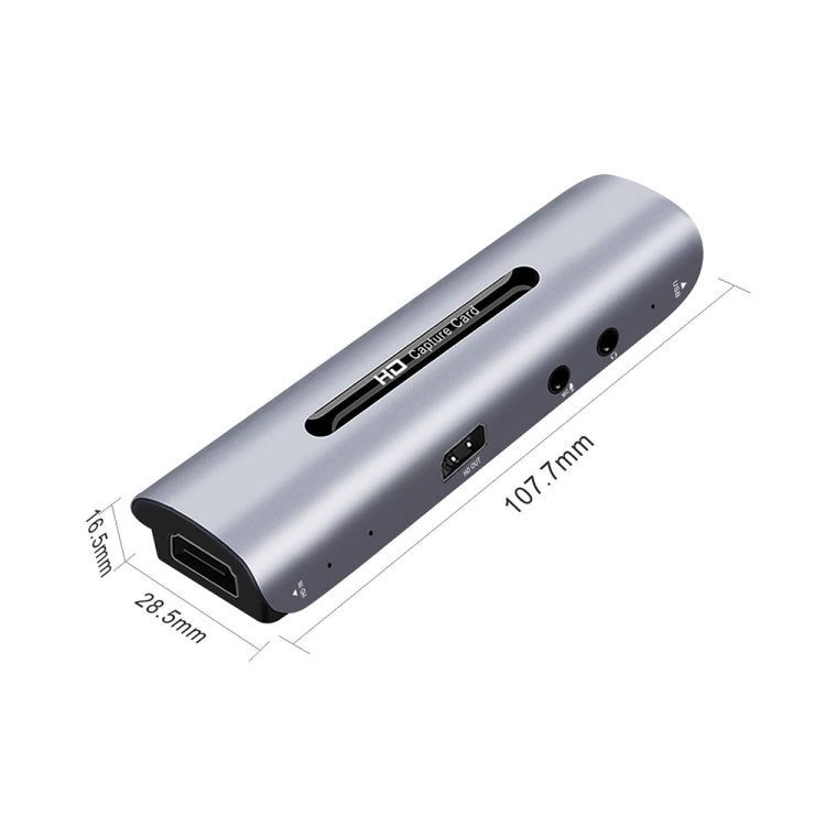 Z35 HDMI母頭+MIC接口 轉 HDMI母頭+音頻+USB音/視頻採集卡