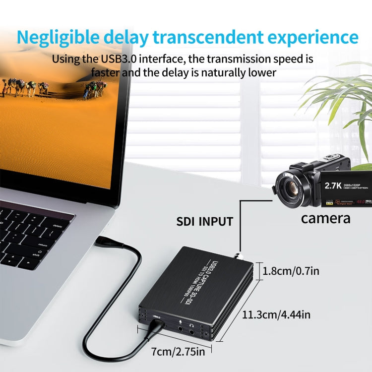 NK-M006 1080P全高清 HDMI 轉 SDI+USB3.0轉換器