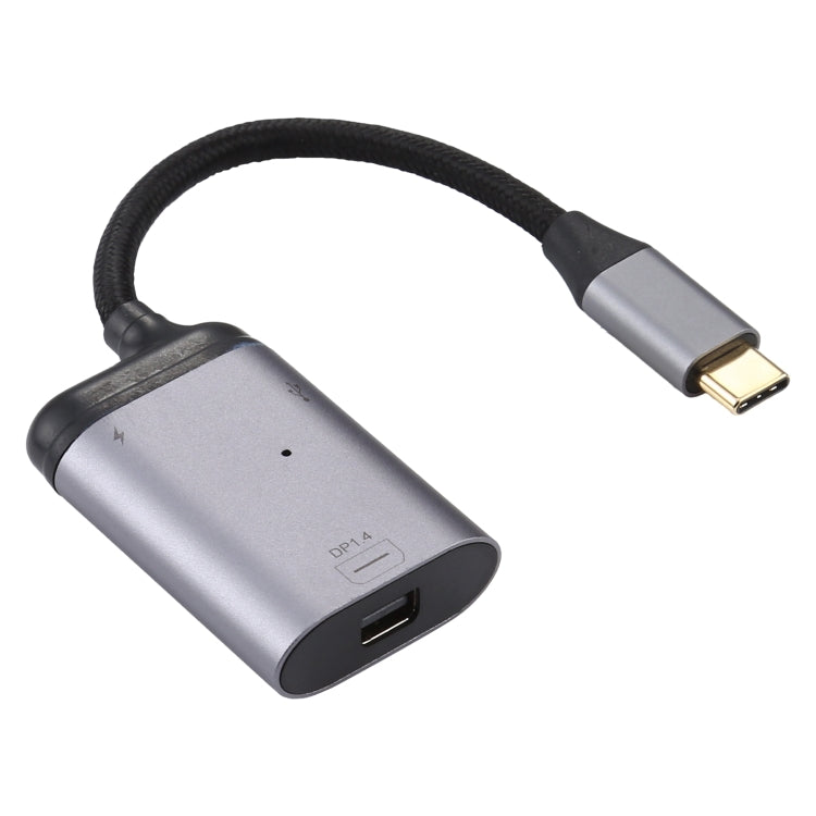 4K Type-C 轉 迷你DisplayPort1.4 PD 數據傳輸轉接線
