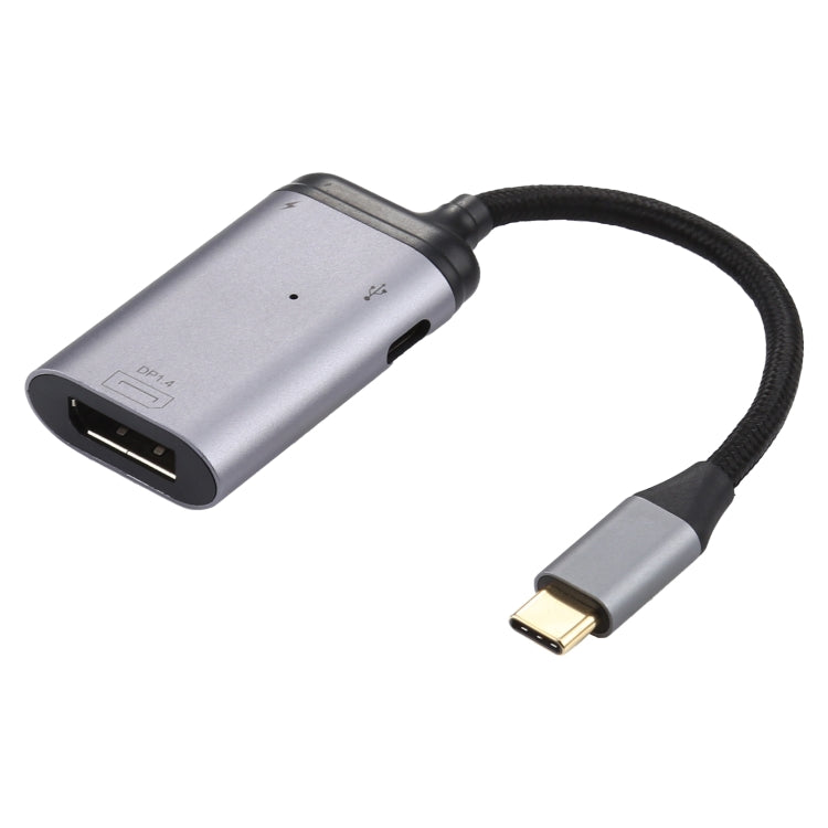 4K Type-C 轉 DisplayPort1.4 PD 數據傳輸轉接線