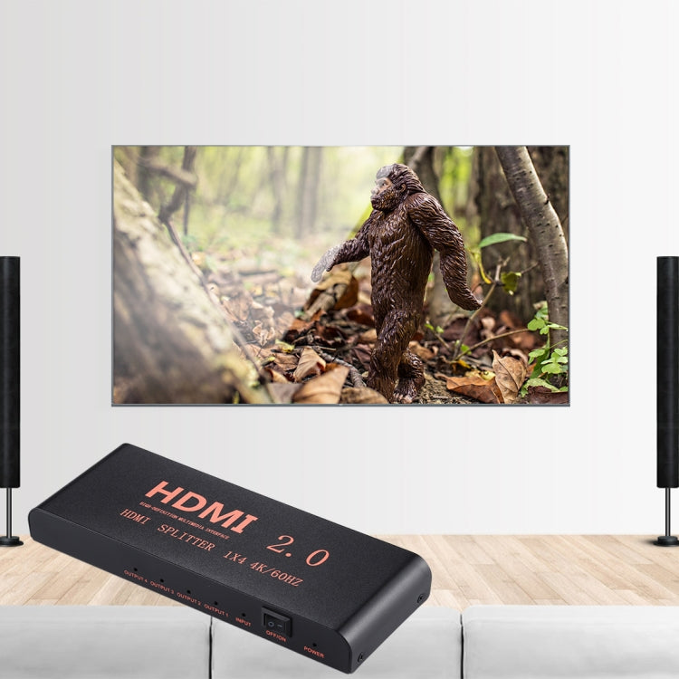 CY-042 1X4 HDMI 2.0 4K/60Hz分離器 歐規