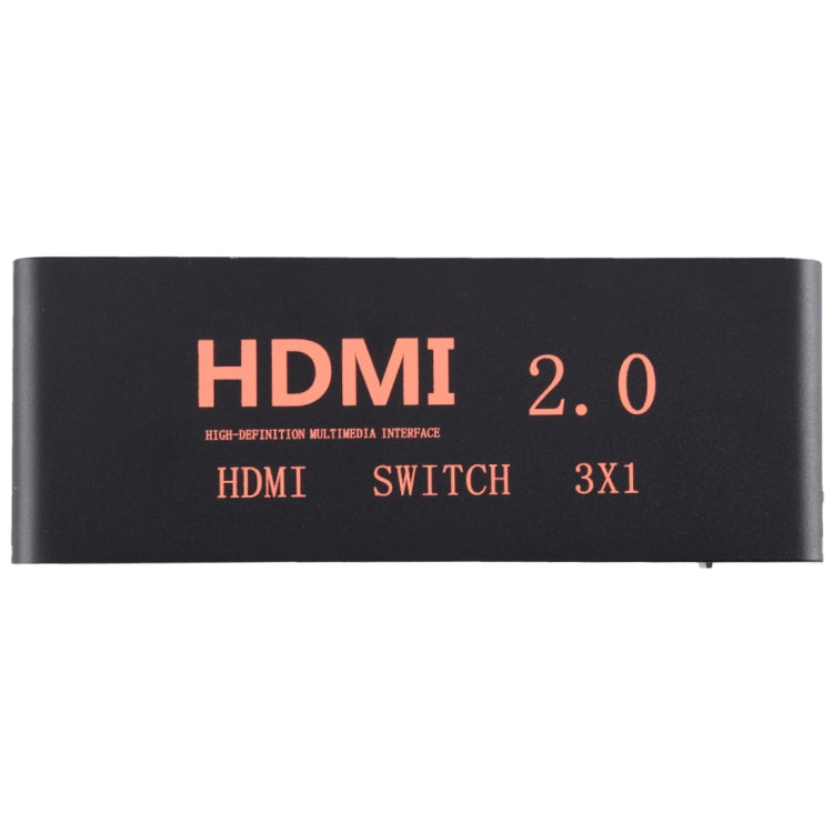 3X1 4K/60Hz HDMI 2.0切換器 帶遙控器 歐規