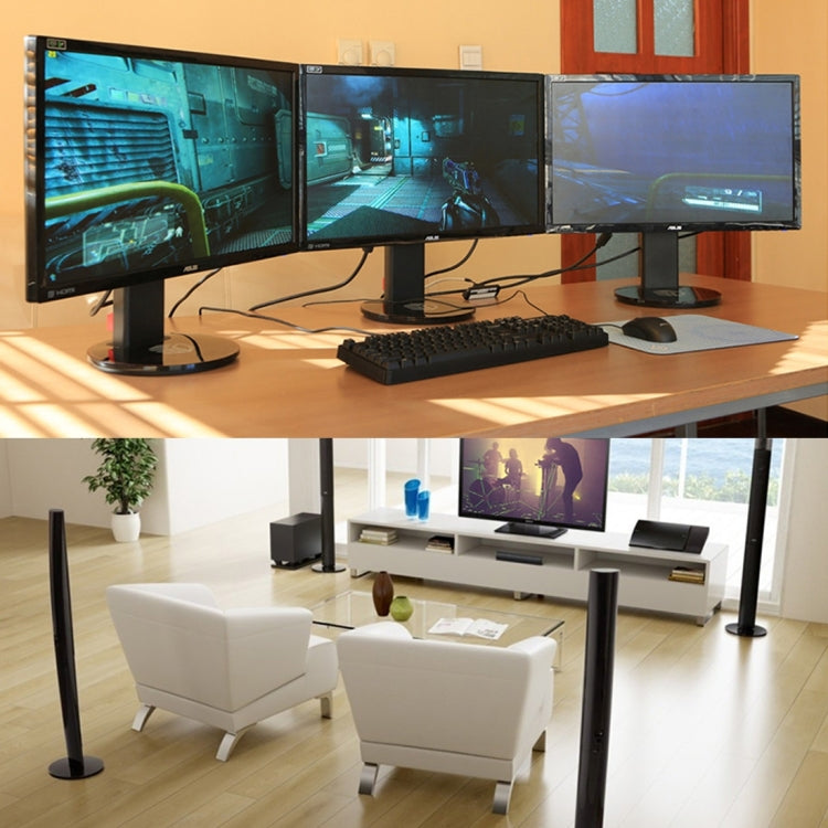 T型頭 HDMI母頭+公頭轉USB 2.0轉接線，長度：50cm