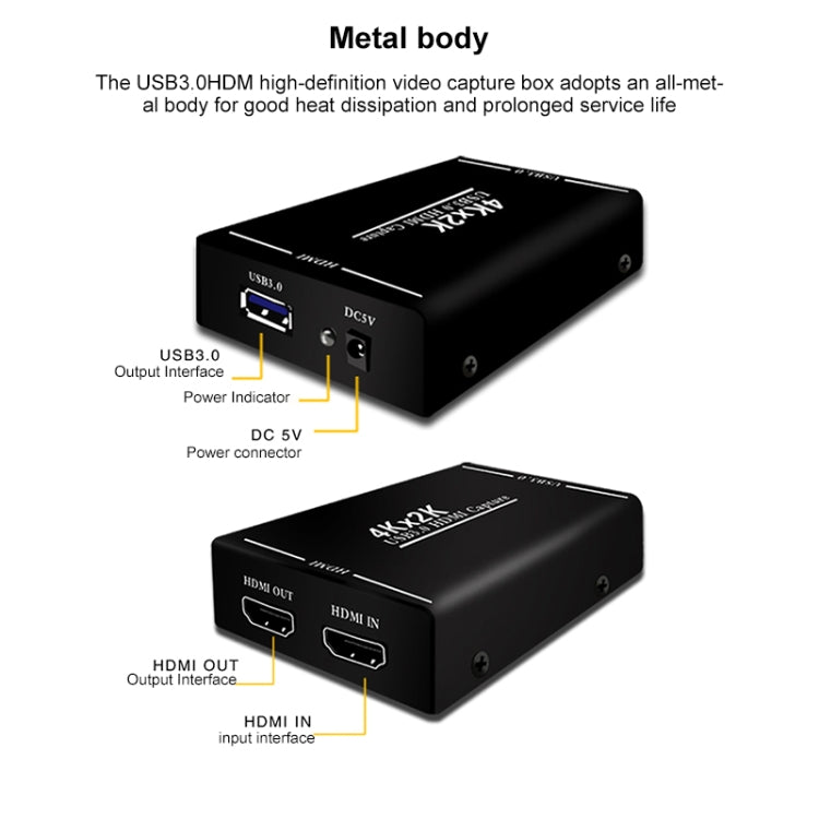 EC289 4K HDMI USB3.0高清視頻採集盒