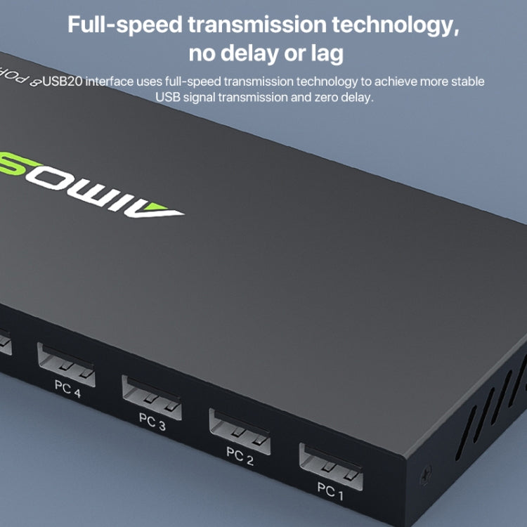 AIMOS AM-KM804 USB 8進4出切換器