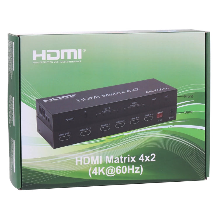 4x2 HDMI 矩陣切換器, 四進二出 支持 ARC / MHL / 4Kx2K / 3D