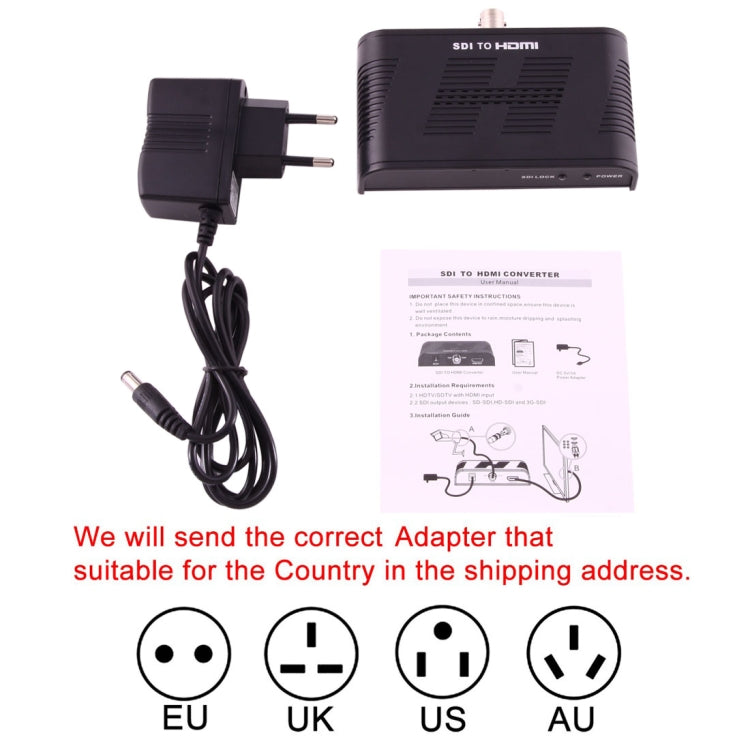 NEWKENG L008 SD-SDI / HD-SDI / 3G-SDI轉HDMI 視頻轉換器