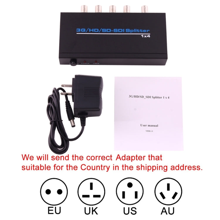 NEWKENG S114 SDI / HD-SDI / 3G-SDI 1X4 分頻器