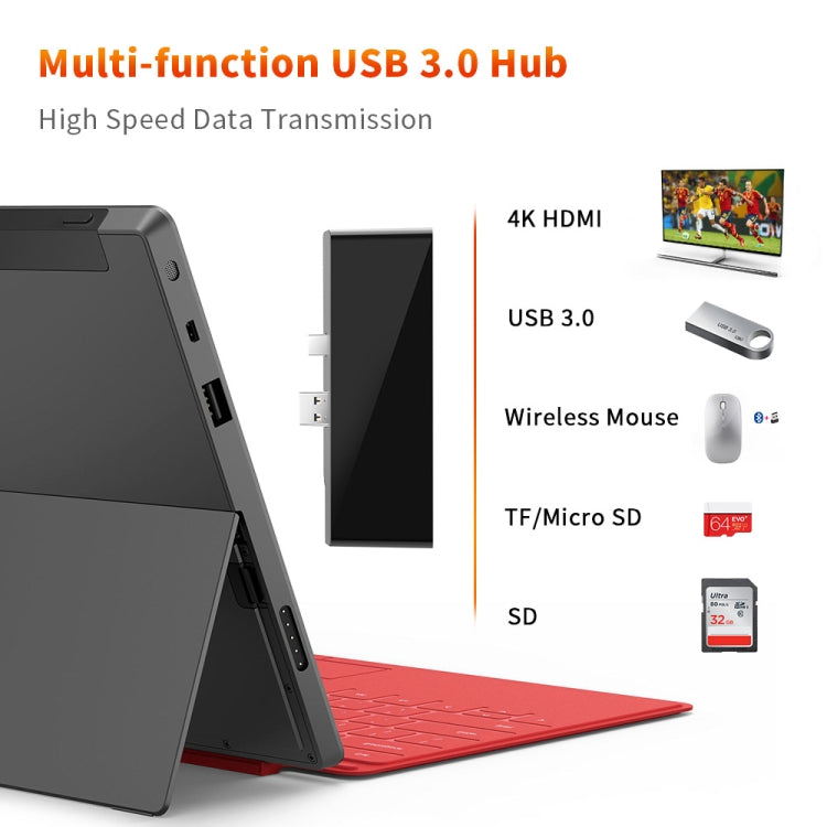 ROCKETEK SK-S5H USB 3.0 HUB集線器SD/TF卡讀卡器 4K HDMI轉接頭