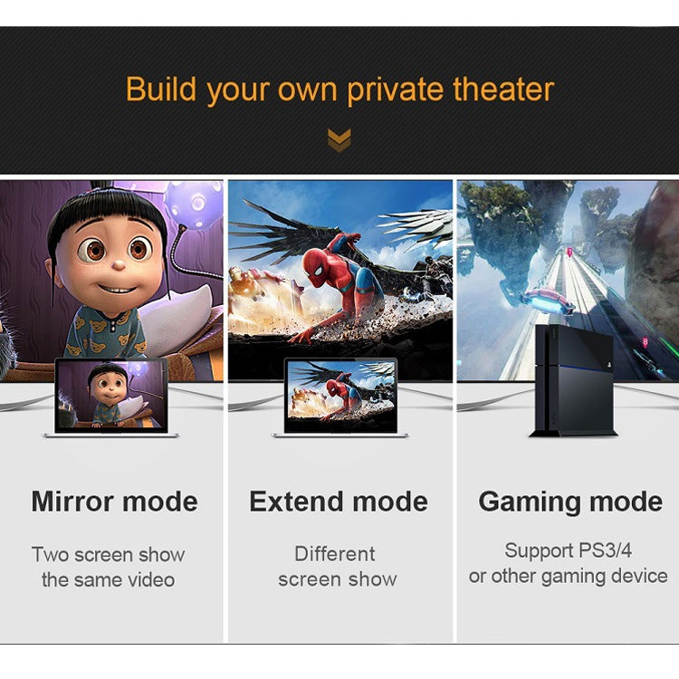 ROCKETEK HDMI01Y-2 HDMI 2.0 4K 30Hz 3D 高清鍍金接頭HDMI線適合所有HDMI設備，線長：2m