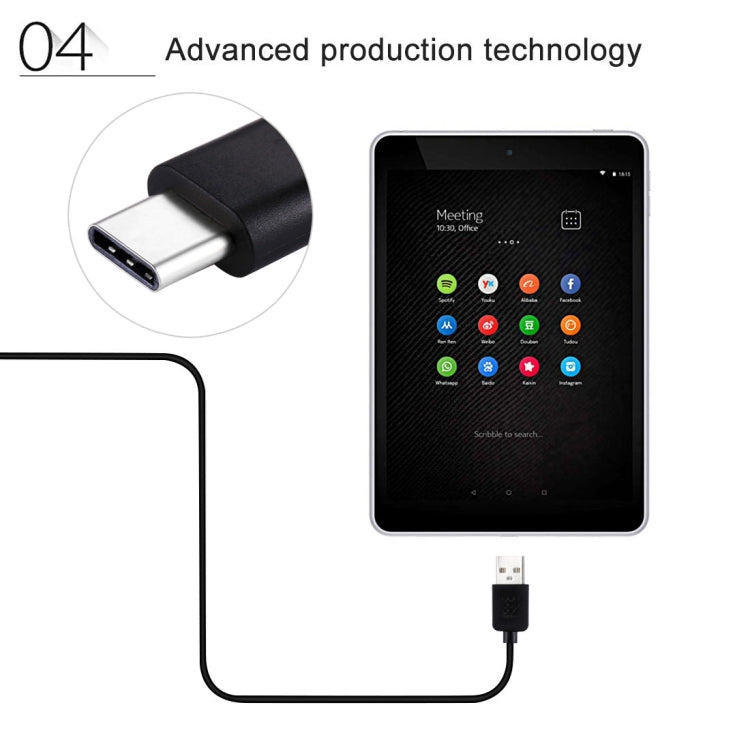HAWEEL USB Type-C 轉 USB 2.0  充電數據線, 長度1米