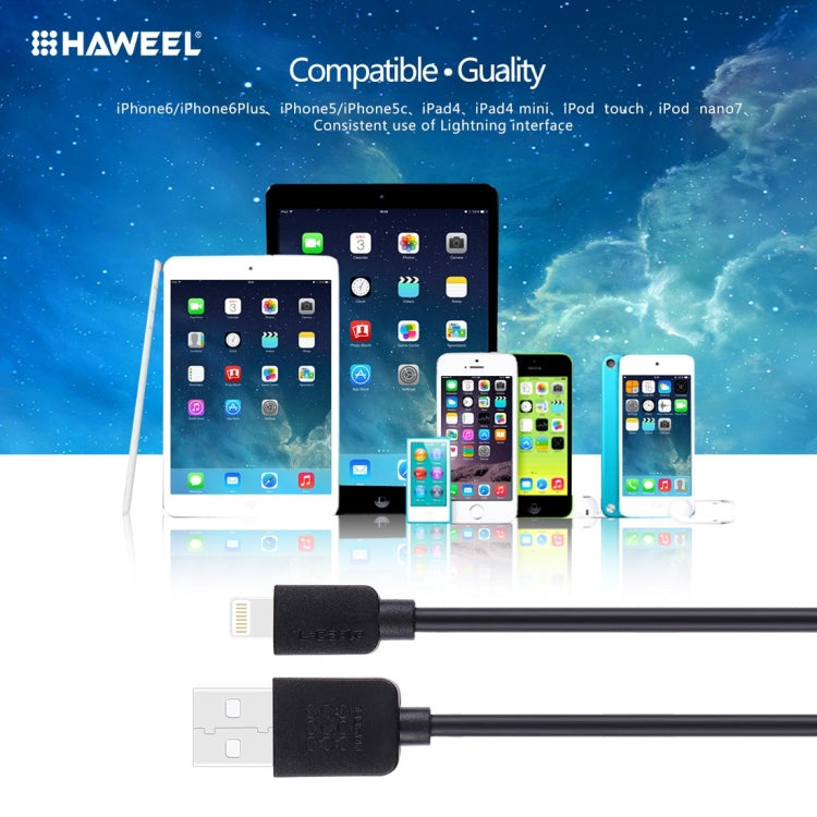HAWEEL  8pin 數據線, 適用於蘋果8pin接口手機平板適用 線長1米
