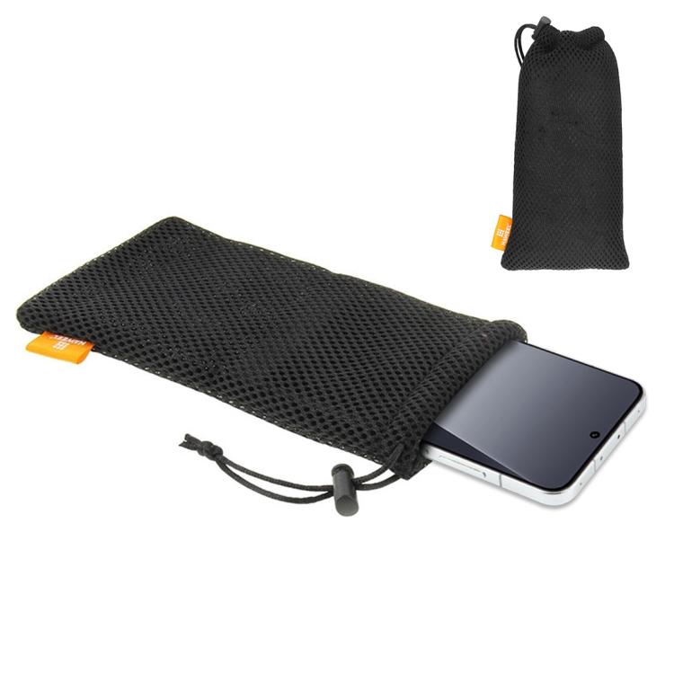 HAWEEL Pouch Bag for Smart Phones, Power Bank and other Accessories, Size up to 5.5 inch, 5.5 inch Grey, 5.5 inch Black