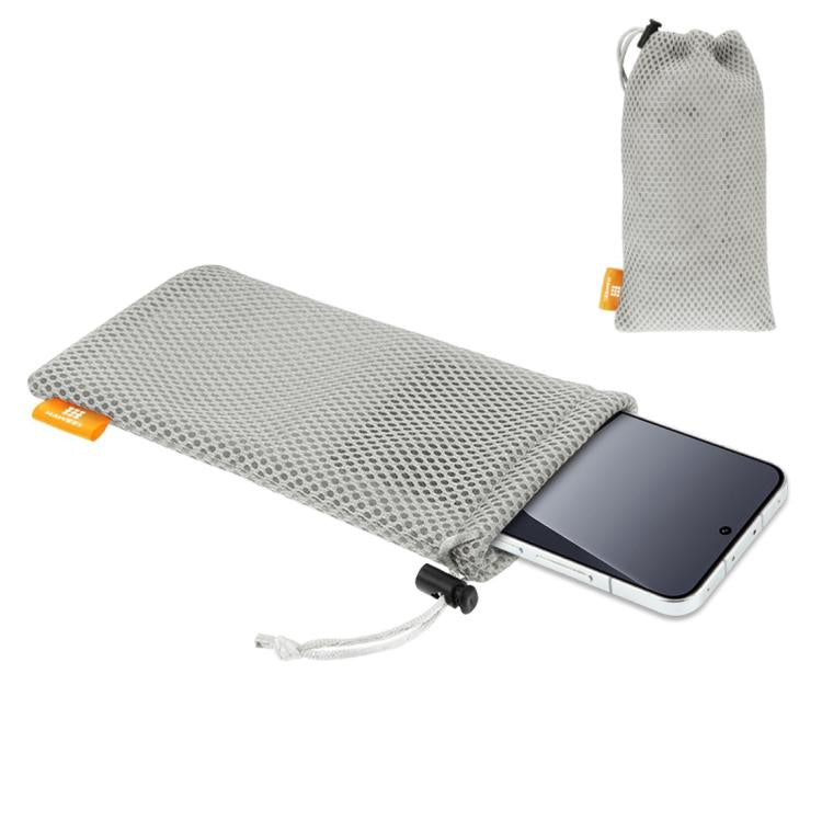 HAWEEL Pouch Bag for Smart Phones, Power Bank and other Accessories, Size up to 5.5 inch, 5.5 inch Grey, 5.5 inch Black