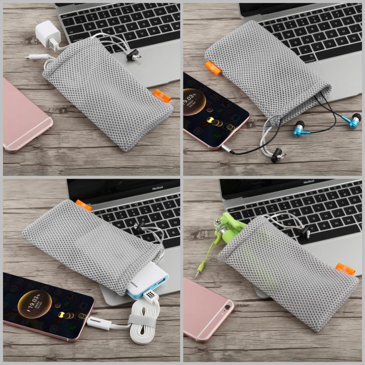 HAWEEL Pouch Bag for Smart Phones, Power Bank and other Accessories, Size up to 5.5 inch, 5.5 inch Grey, 5.5 inch Black