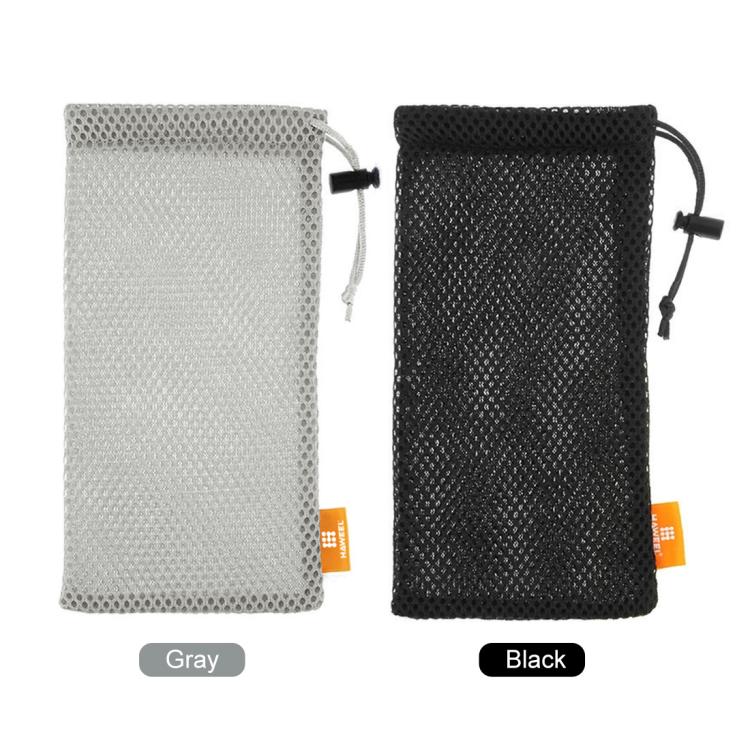 HAWEEL Pouch Bag for Smart Phones, Power Bank and other Accessories, Size up to 5.5 inch, 5.5 inch Grey, 5.5 inch Black