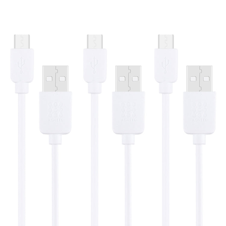 HAWEEL  Micro USB 轉 USB數據線，線長1米 3根線 3 x HWL-1070W