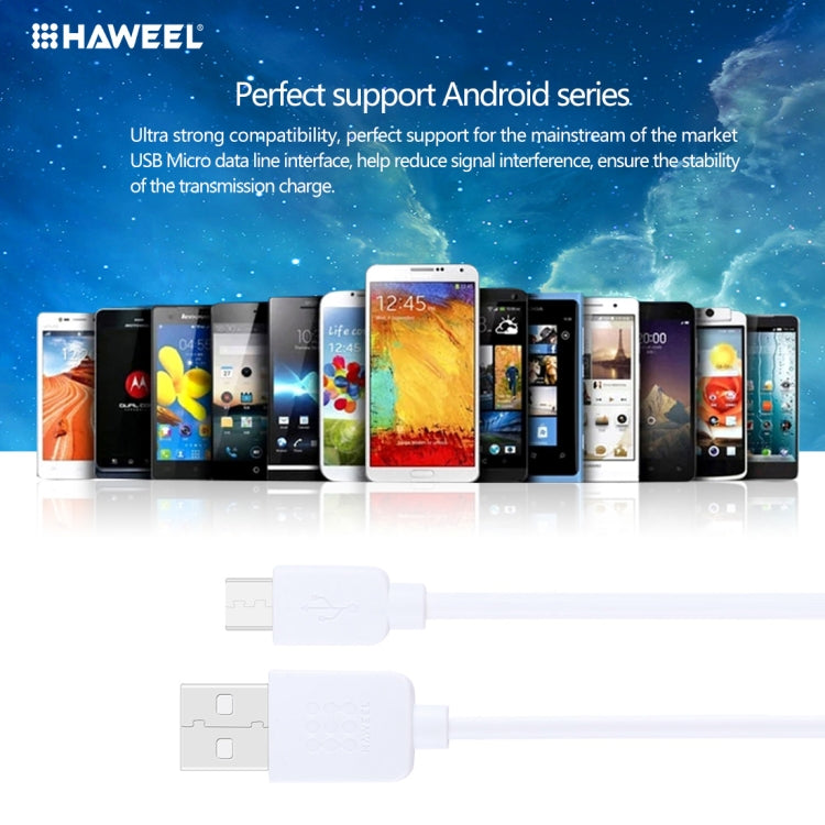 HAWEEL  Micro USB 轉 USB數據線，線長1米 5根線 5 x HWL-1070W