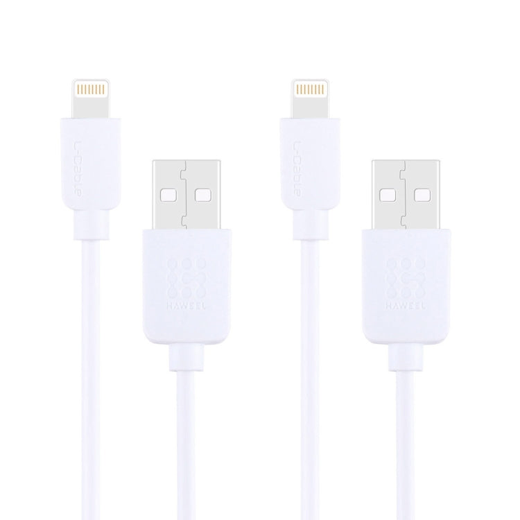 HAWEEL 便宜款 8pin 數據線套裝, 線長1米  兩根線 2 x HWL-1060W
