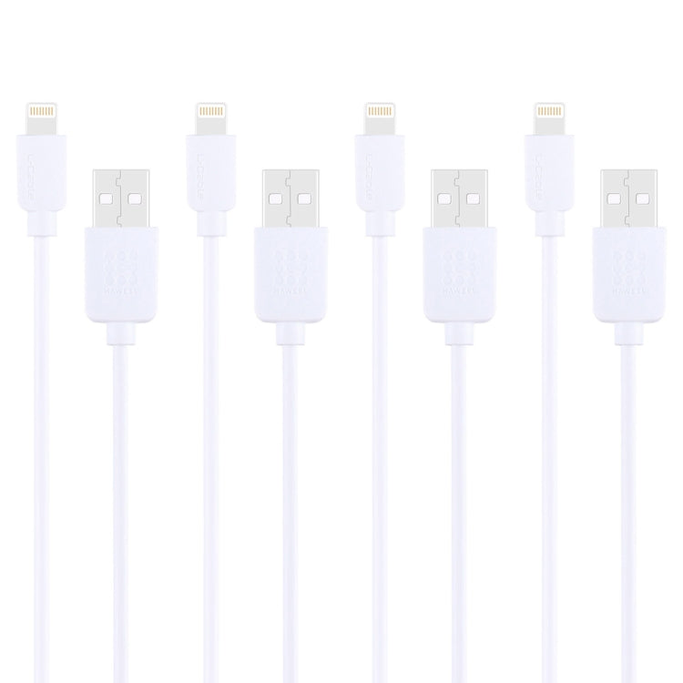 HAWEEL 便宜款 8pin 數據線套裝, 線長1米  4根線 4 x HWL-1060W
