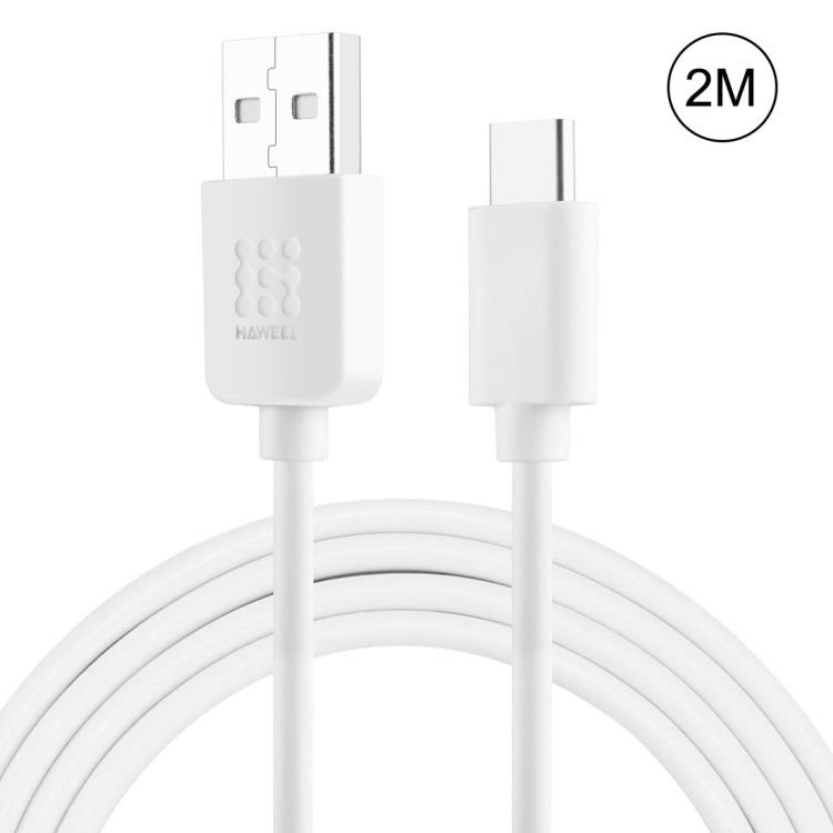 HAWEEL USB Type-C 轉 USB 2.0  充電數據線, 長度2米