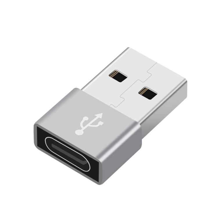HAWEEL Type-C母頭轉USB 2.0公頭 鋁合金轉接頭 支持充電&傳輸數據