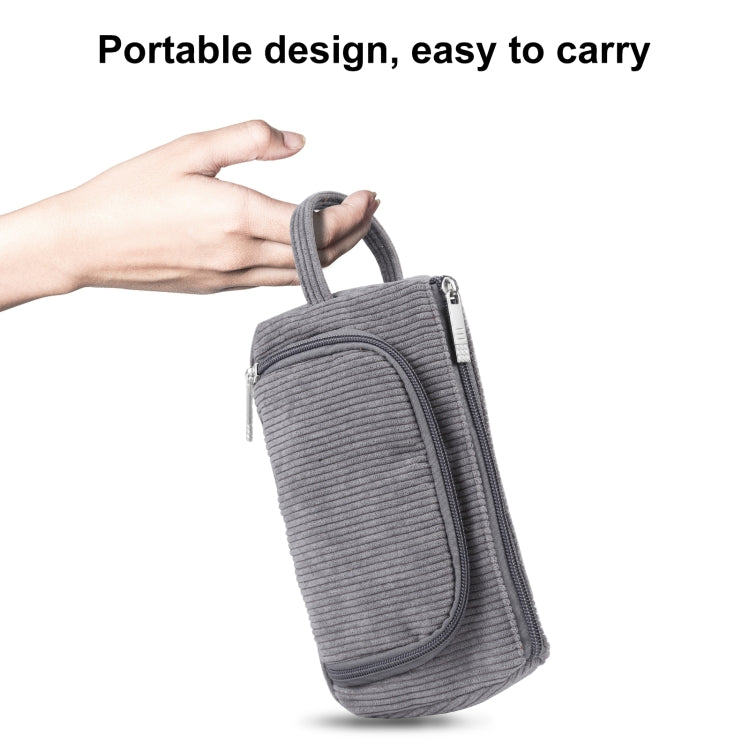 HAWEEL 燈心絨三角筆袋化妝包收納包