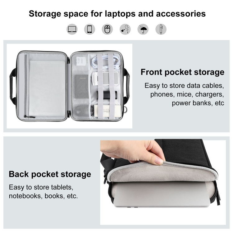 HAWEEL 13.0 inch-14.0 inch Briefcase Crossbody Laptop Bag For Macbook, Lenovo Thinkpad, ASUS, HP